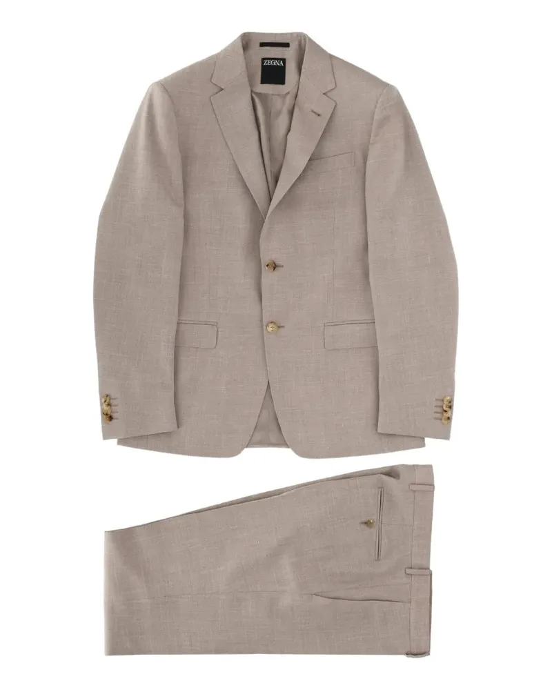 Ermenegildo Zegna Melierter Anzug - Nude Nude