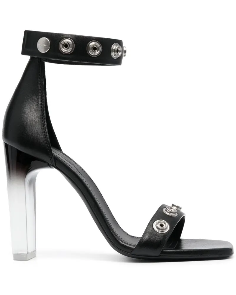 Rick Owens Sandalen mit Ösen 100mm - Schwarz Schwarz