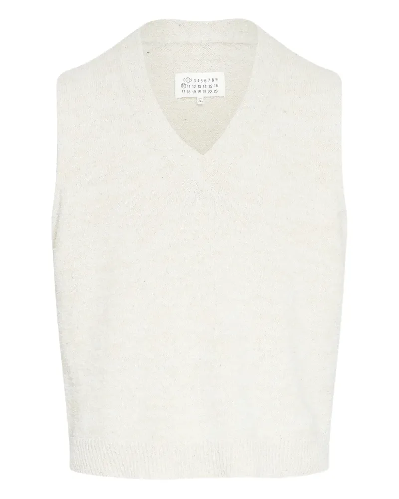 Maison Margiela Weste mit V-Ausschnitt - Nude Nude