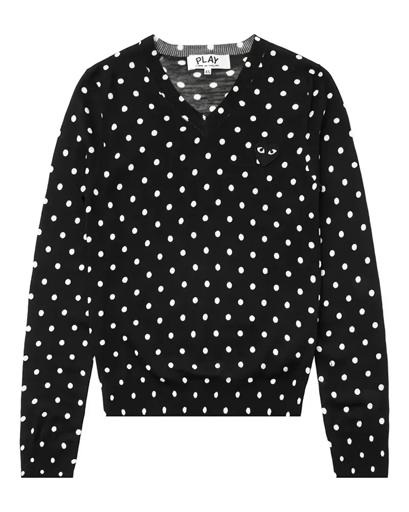 Comme des Garçons Pullover mit Punkten - Schwarz Schwarz