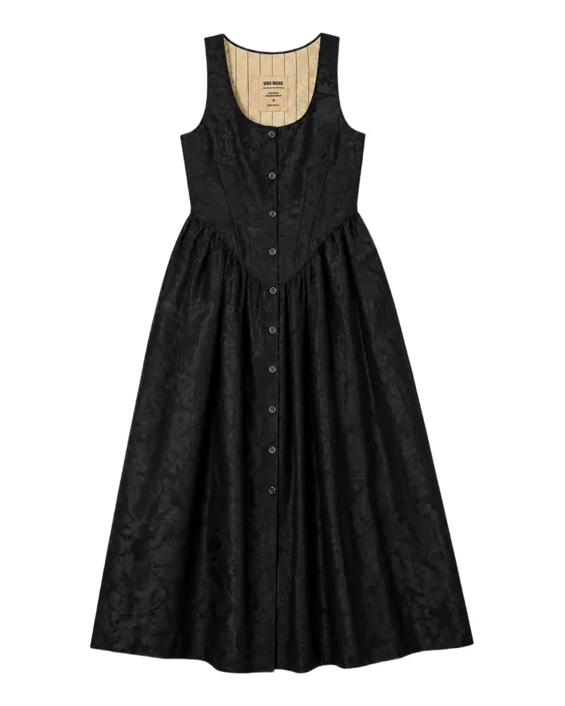 Uma Wang Ashel jacquard-pattern dress - Schwarz Schwarz