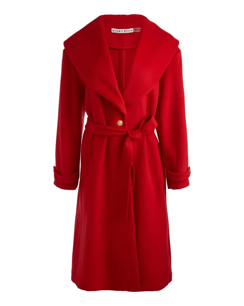 Alice + Olivia Drew shawl-collar coat - Rot Rot