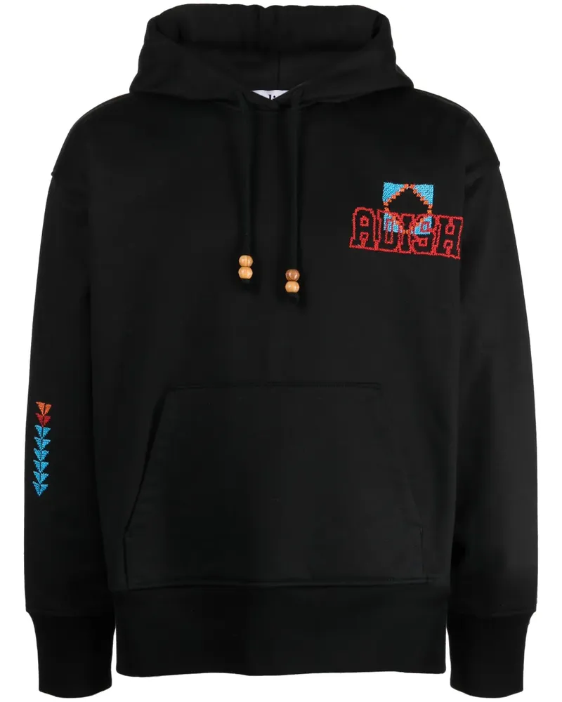 ADISH Hoodie mit Kharaz-Logo - Schwarz Schwarz