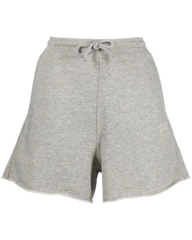 Ganni Shorts mit Kordelzug - Grau Grau