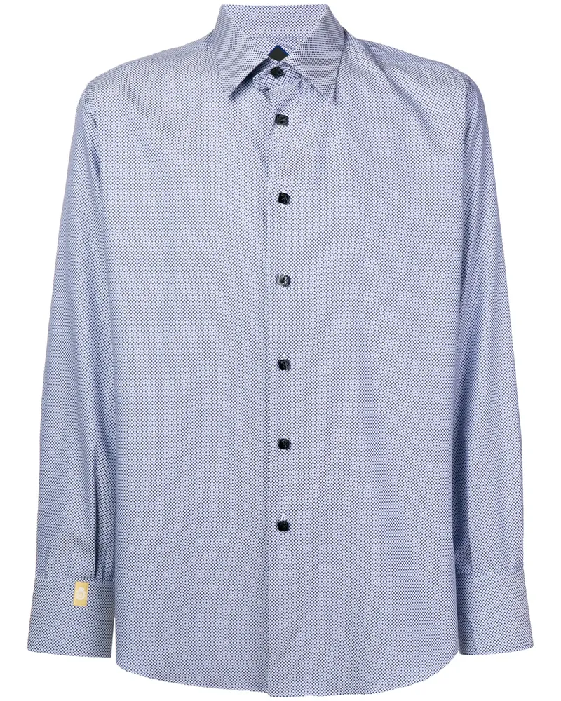 Billionaire Hemd mit geometrischem Muster - Blau Blau