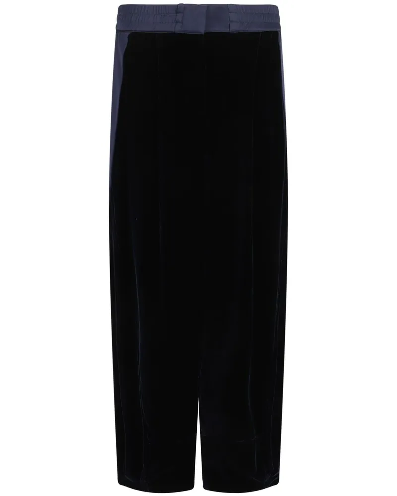 Giorgio Armani Hose aus Samt - Blau Blau