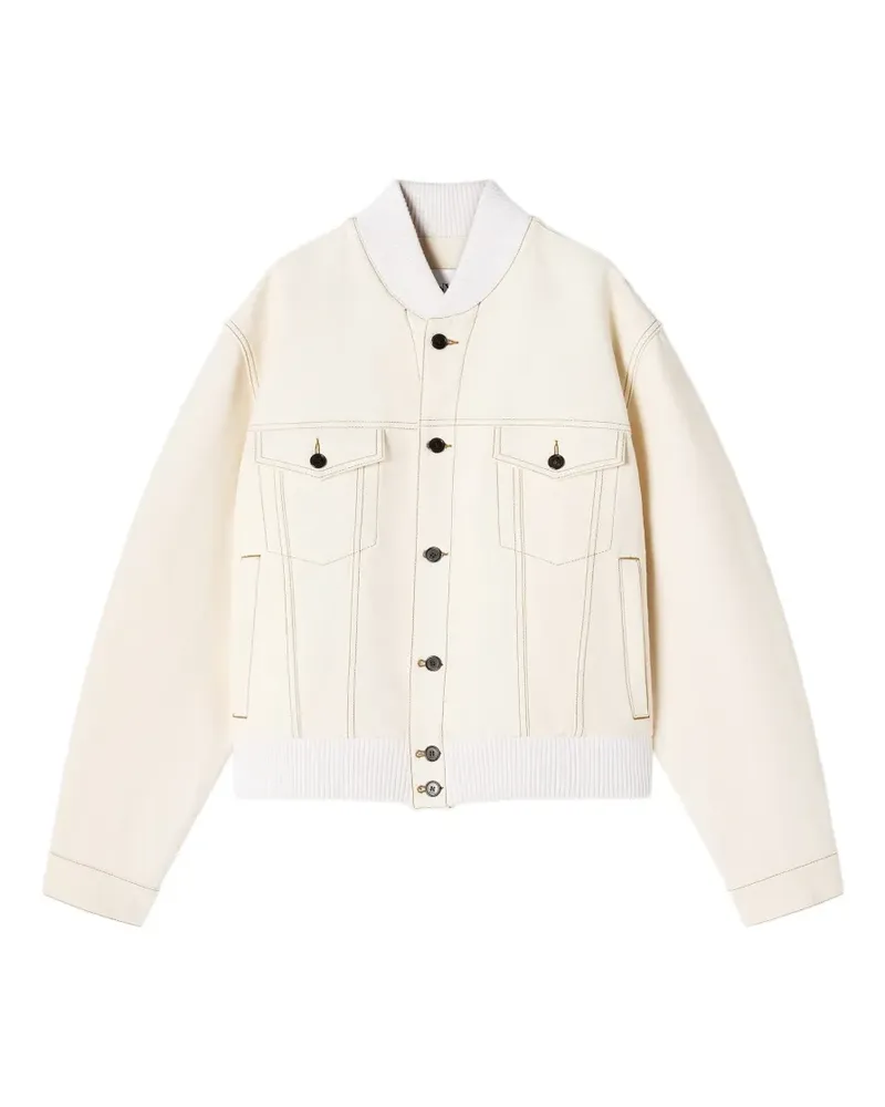 Lanvin Gerippte Jacke mit Brusttaschen - Nude Nude