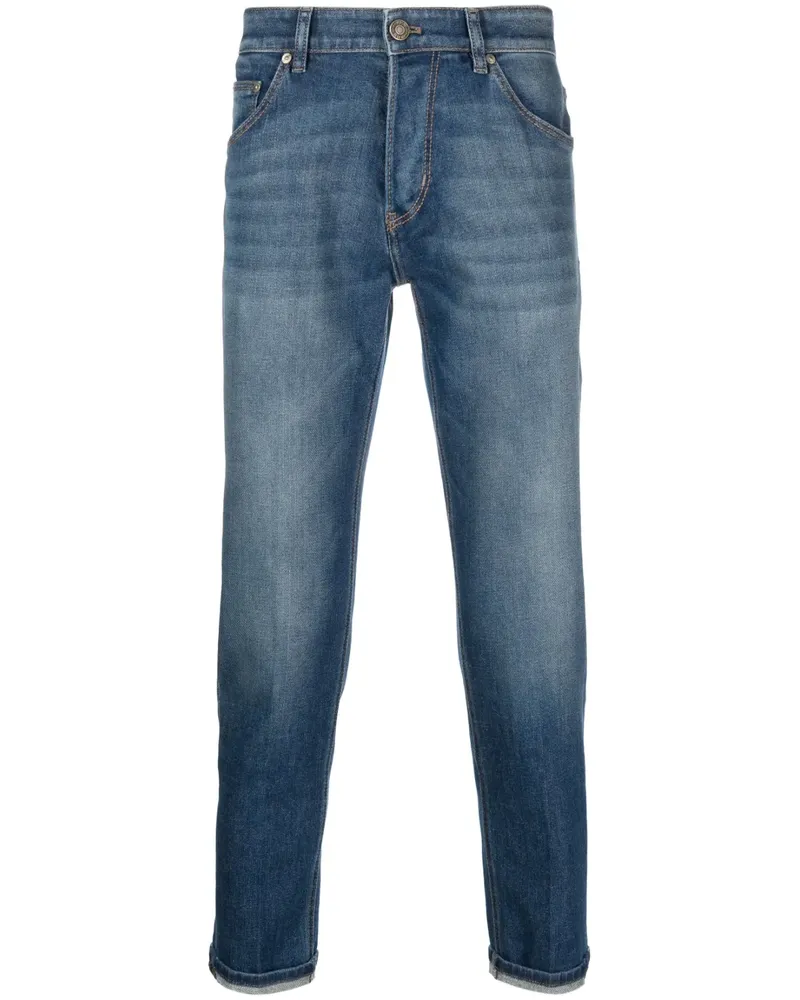 PT TORINO Tief sitzende Cropped-Jeans - Blau Blau