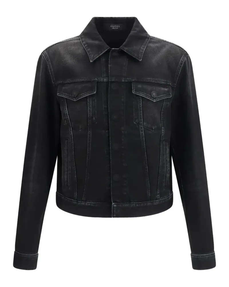 Gucci stone-washed jacket - Schwarz Schwarz