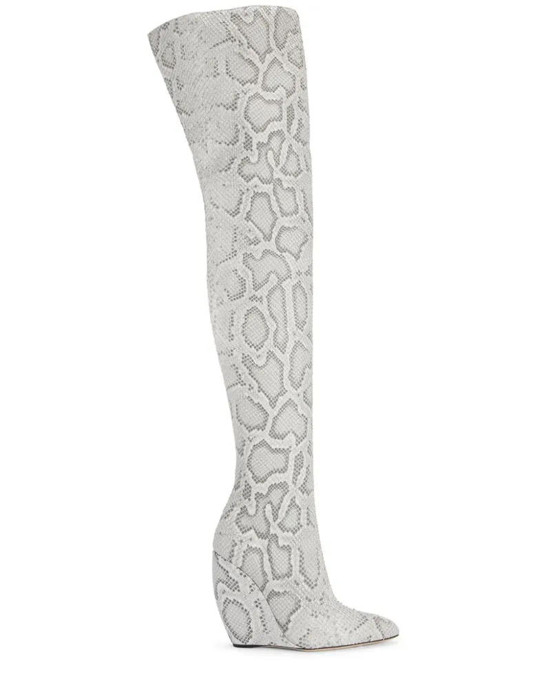 Giuseppe Zanotti Kniehohe Stiefel - Grau Grau