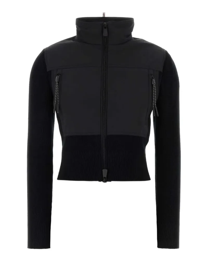 Moncler panelled-knit cardigan - Schwarz Schwarz