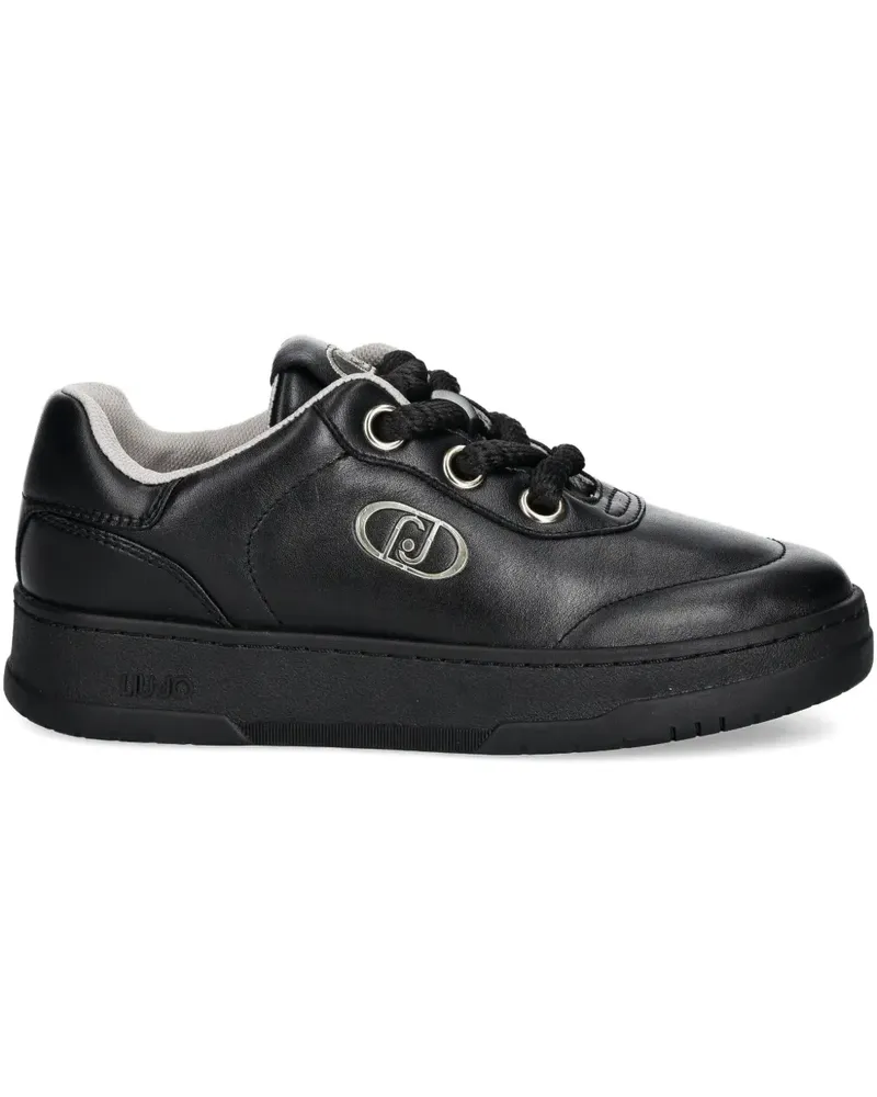 Liu Jo Sneakers mit Schnürung - Schwarz Schwarz