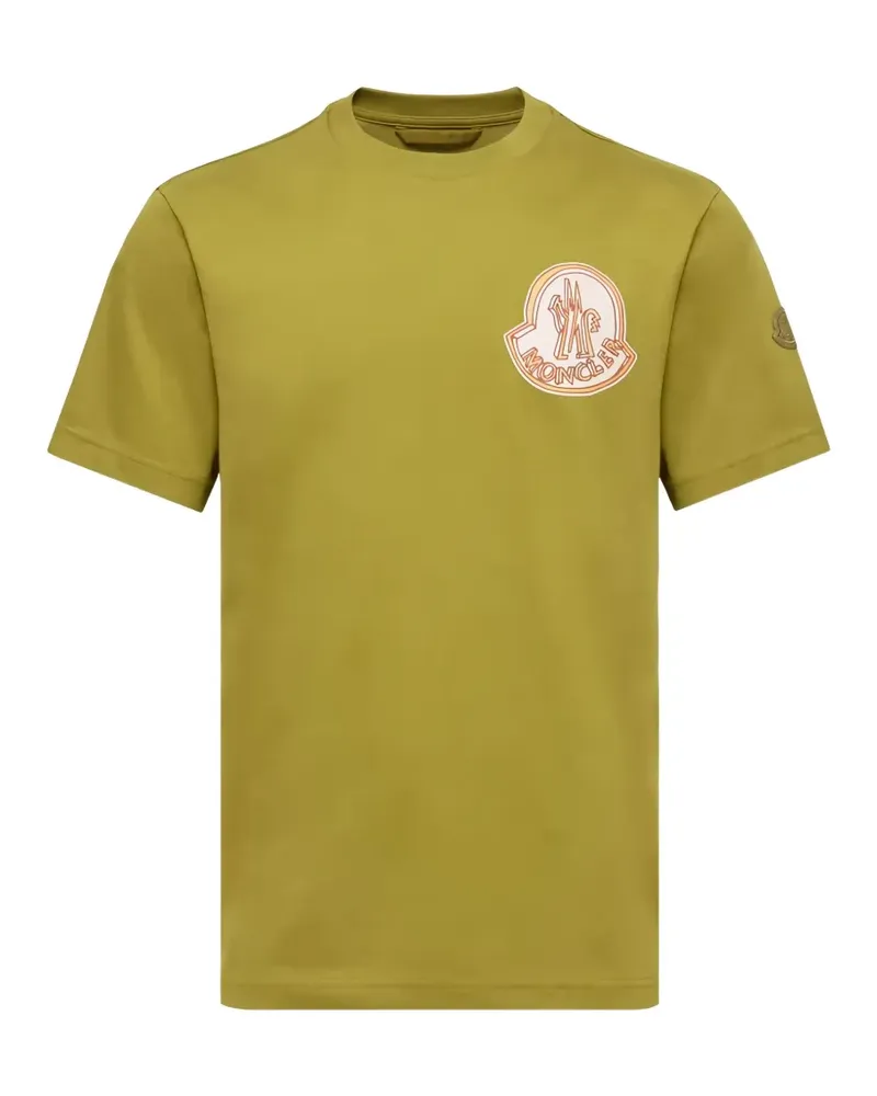 Moncler T-Shirt mit Logo - Grün Grün