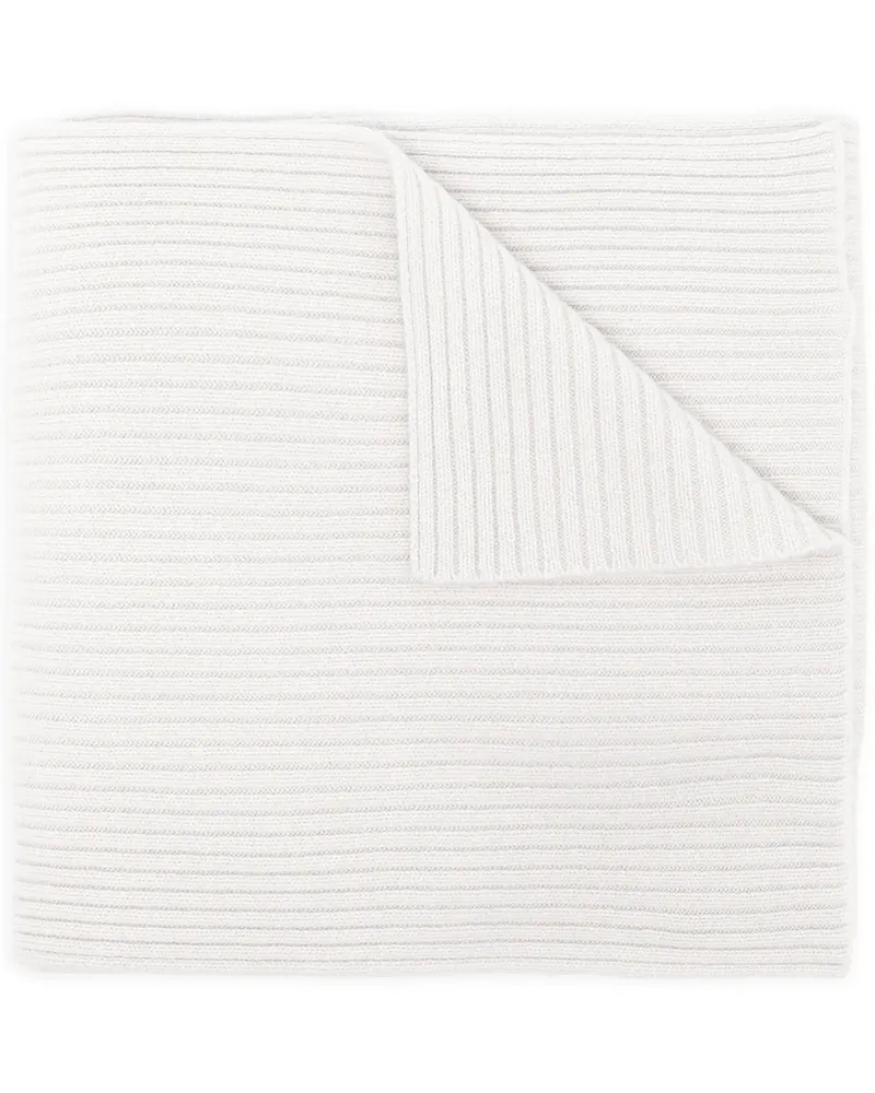 N.Peal Gerippter Strickschal - Grau Grau