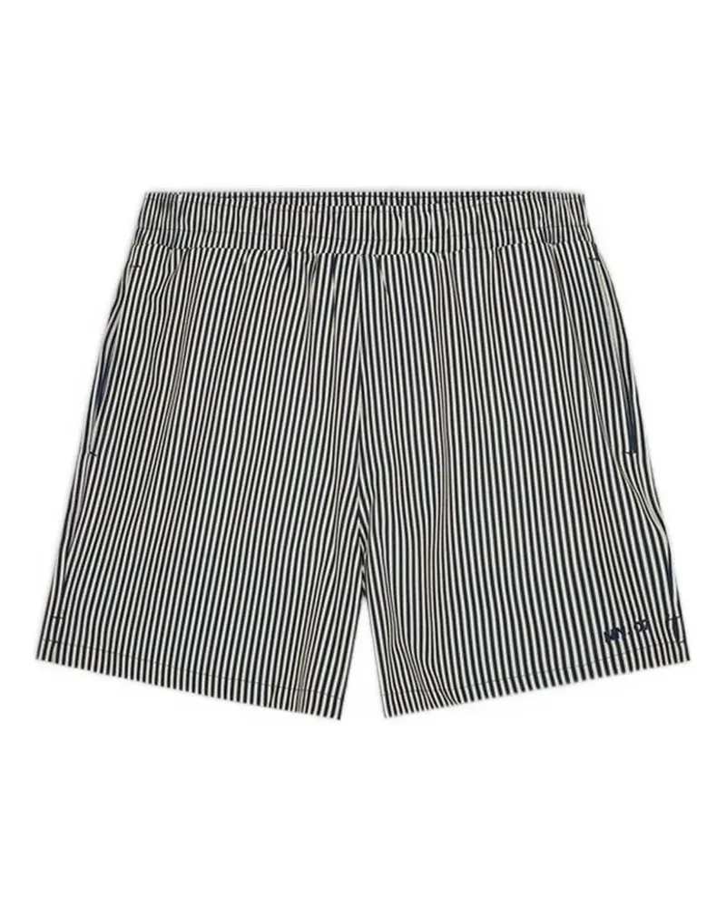 NN 07 Holiday striped swim shorts - Blau Blau