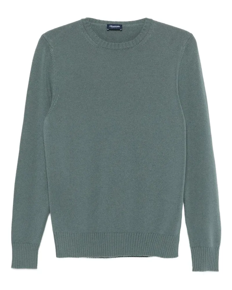 Drumohr  Kaschmirpullover mit rundem Ausschnitt - Grün Grün