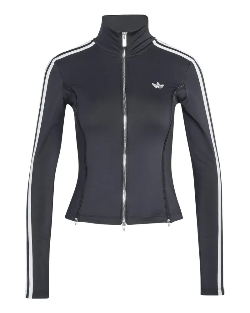 adidas X Mia Marquez long-sleeve zipped T-shirt, slim-fit and turtleneck - Schwarz Schwarz