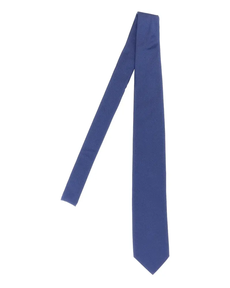 Pal Zileri ribbed silk tie - Blau Blau