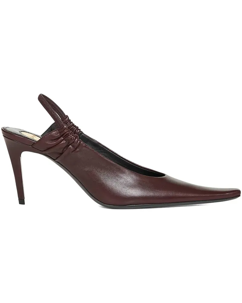 Saint Laurent 75mm Anne-Marie slingback pumps - Rot Rot