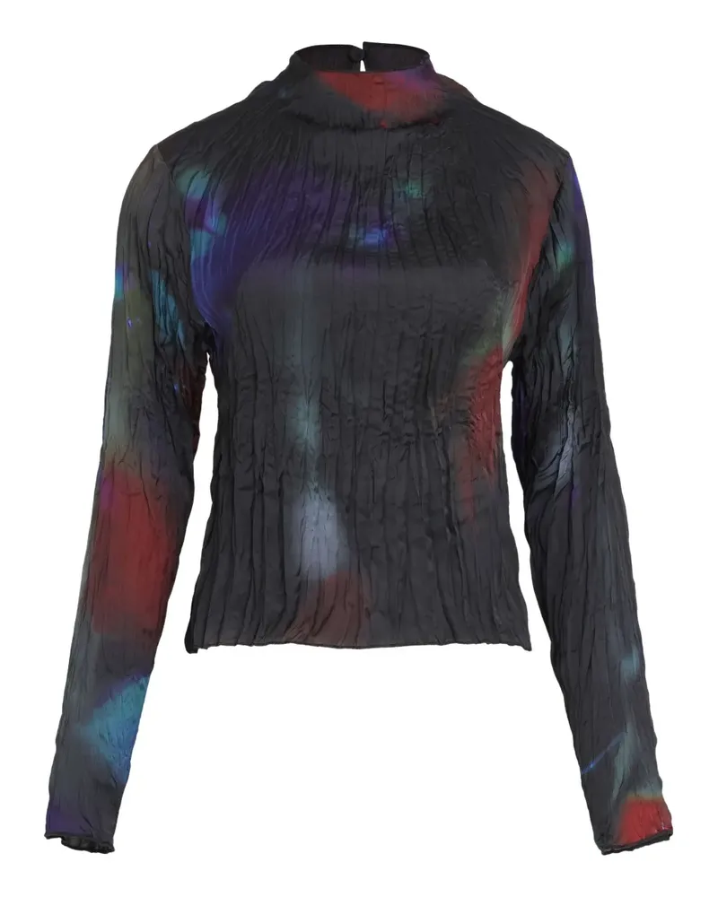 Osklen Langarmshirt in Knitteroptik - Schwarz Schwarz