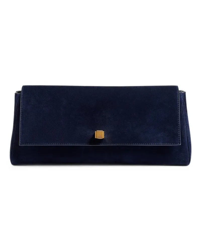 KHAITE Clutch aus Wildleder - Blau Blau