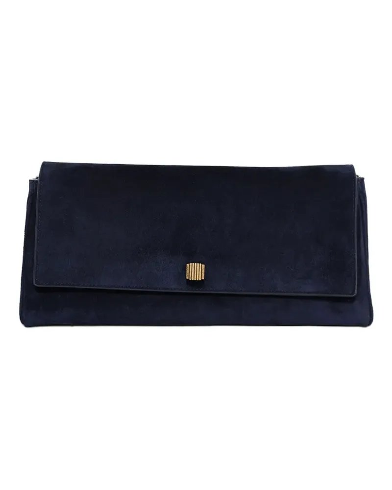 KHAITE Clutch aus Wildleder - Blau Blau