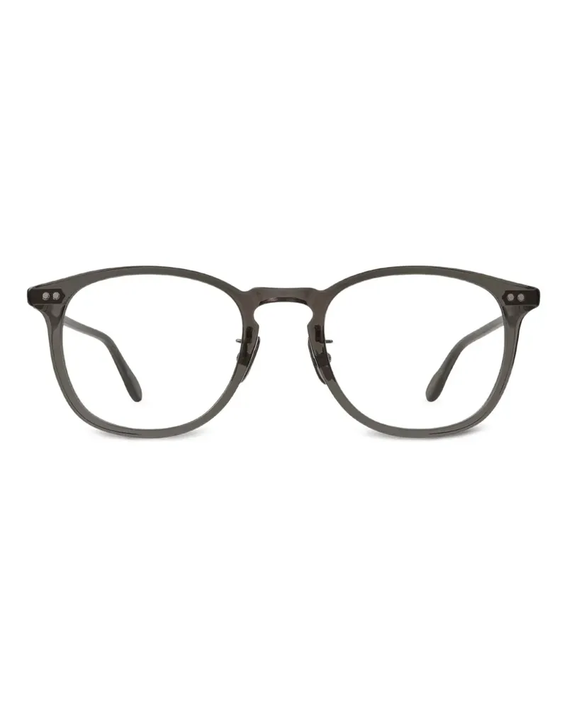 Garrett Leight Runde Kinney Brille - Schwarz Schwarz