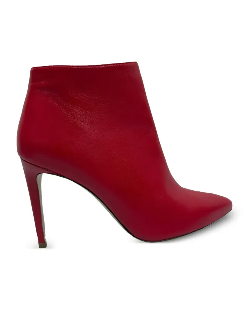 Stuart Weitzman pointed-toe stiletto ankle boots - Rot Rot