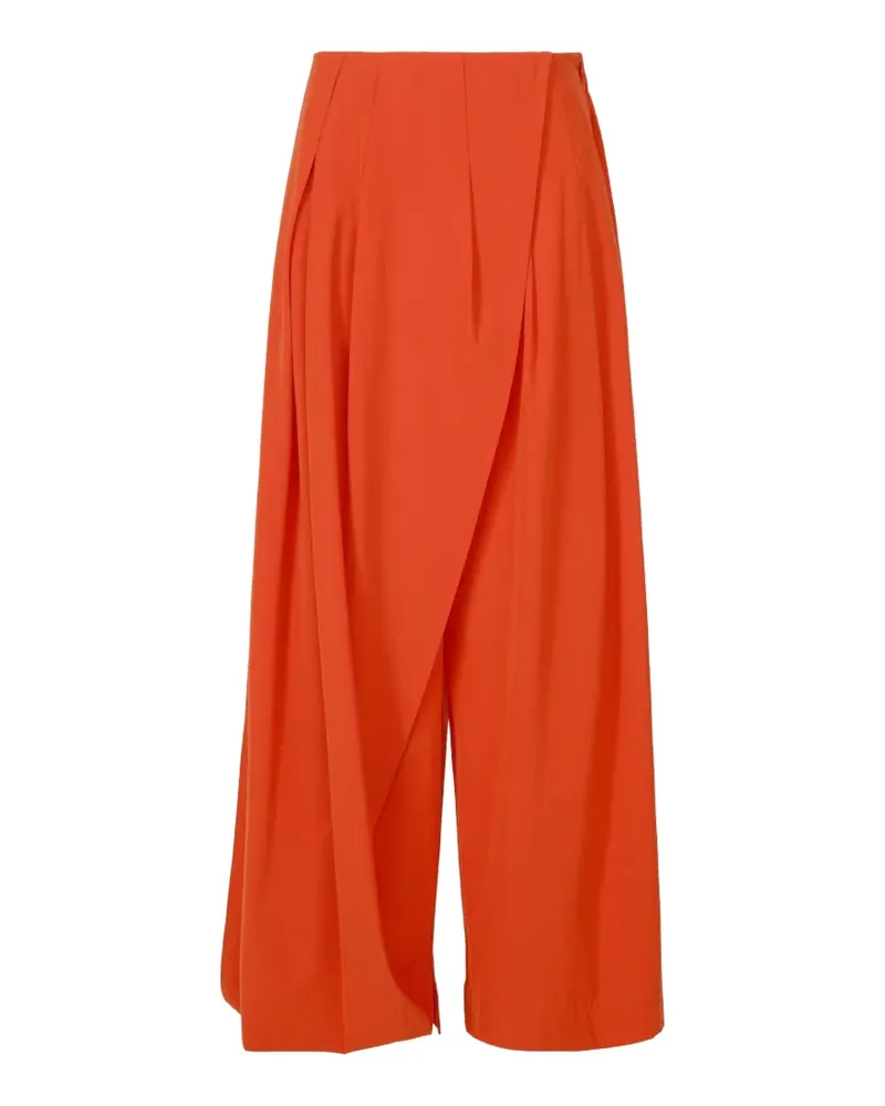 Issey Miyake Looped wide-leg trousers - Rot Rot
