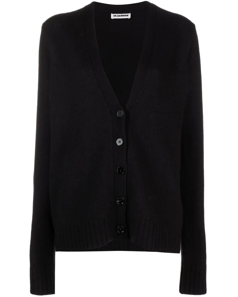 Jil Sander Oversized-Cardigan - Schwarz Schwarz