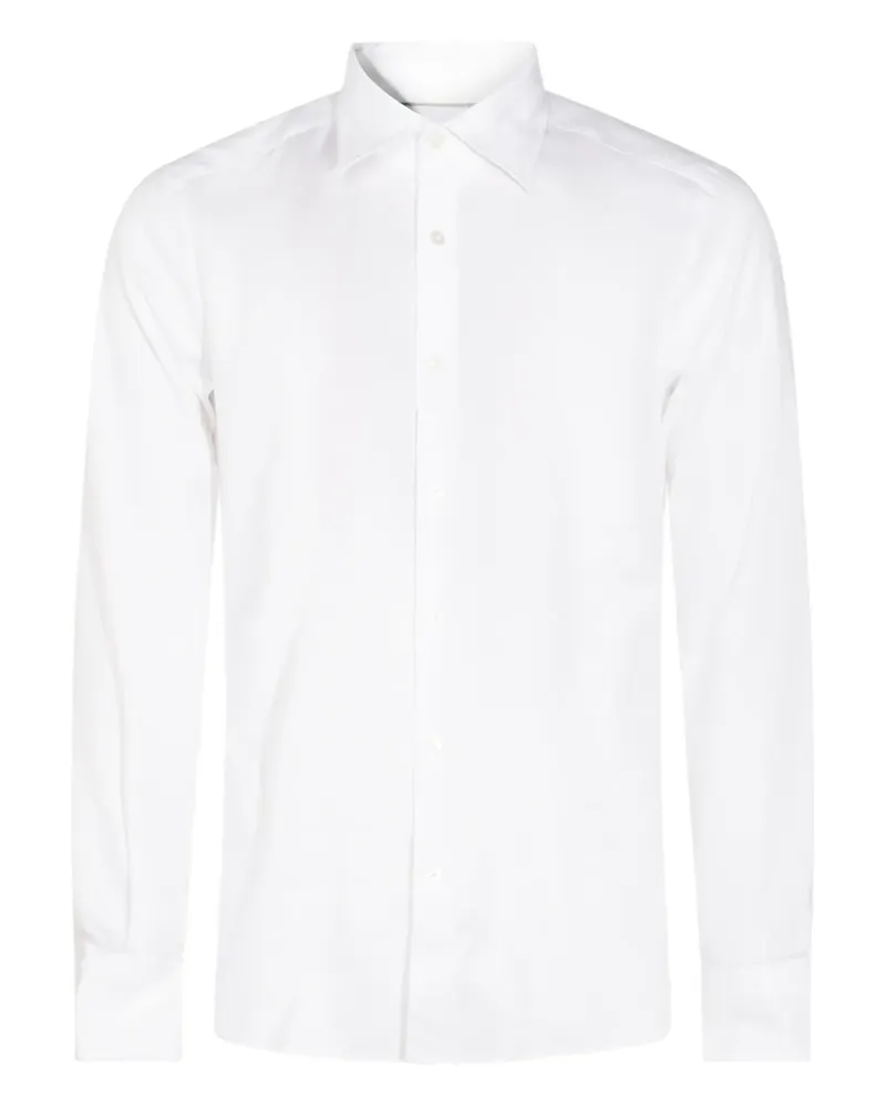 Glanshirt Langärmeliges Hemd - Weiß Weiß