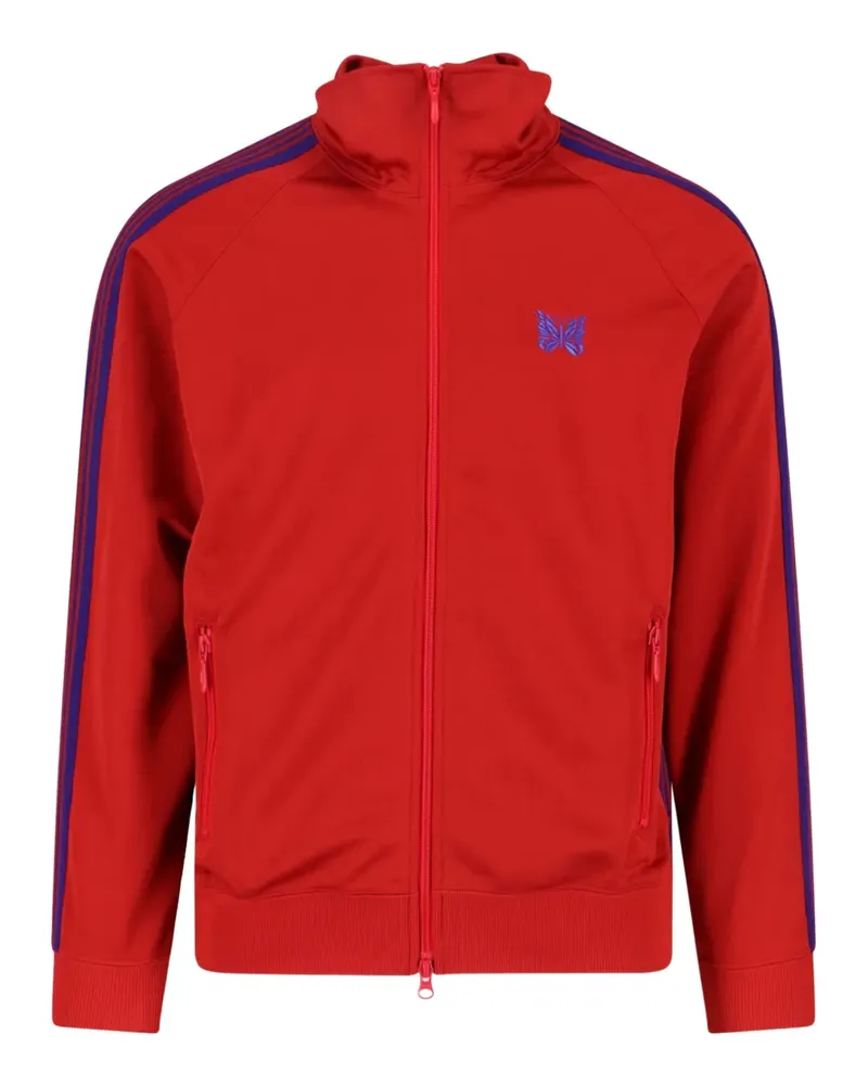 NEEDLES logo-detail striped sweater - Rot Rot