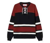 Gestreiftes Hockey Sweatshirt aus Bio-Baumwolle