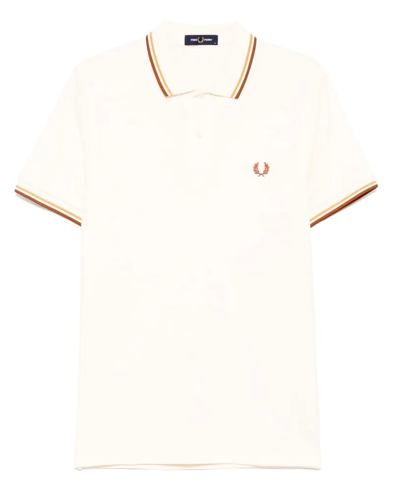 Fred Perry Poloshirt mit Streifendetails - Nude Nude