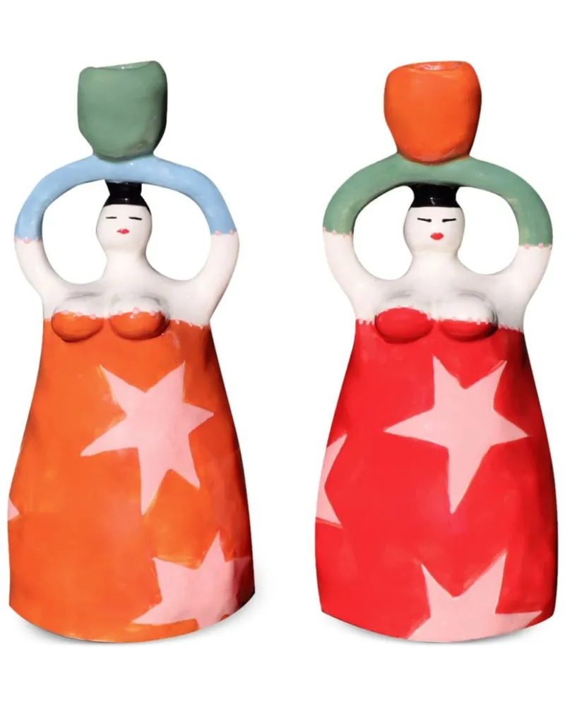 Laetitia Rouget x Browns Sandra Superstar Kerzenhalter (2er-Set) - Rot Rot