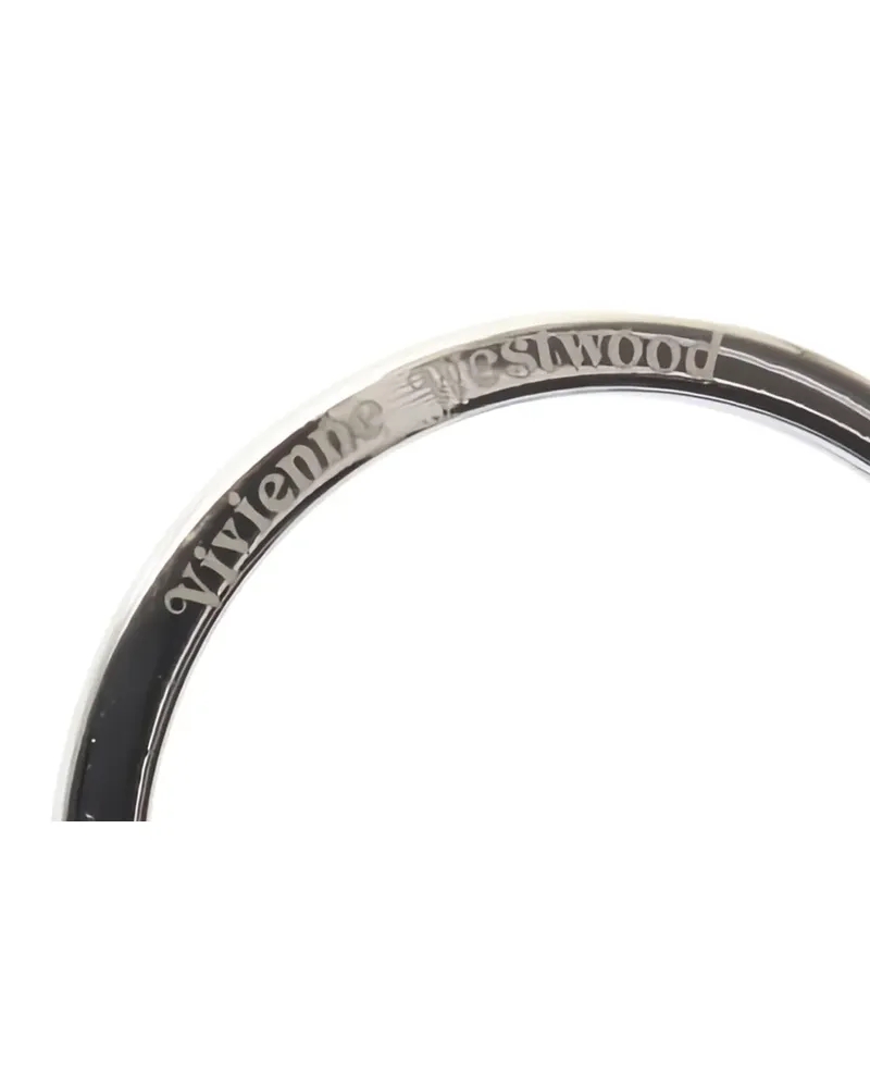 Vivienne Westwood 2020s Orb-Schlüsselanhänger aus Leder - Schwarz Schwarz
