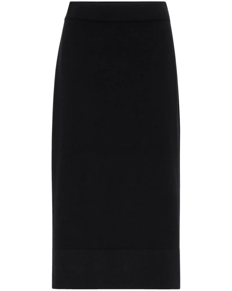 Brunello Cucinelli Midirock aus Kaschmir - Schwarz Schwarz