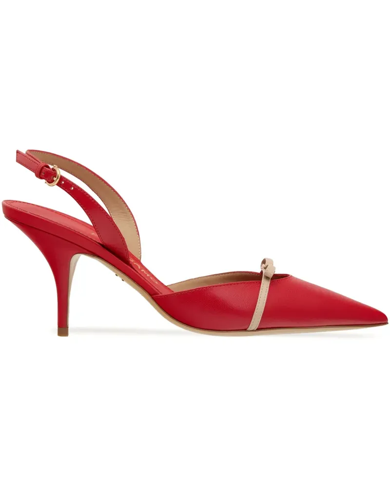 Ferragamo Slingback-Pumps mit Mini-Schleife 70mm - Rot Rot