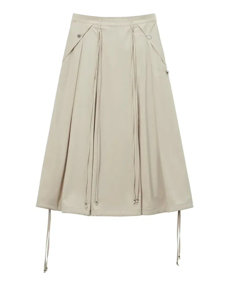 Musium Div. pleated midi skirt - Nude Nude