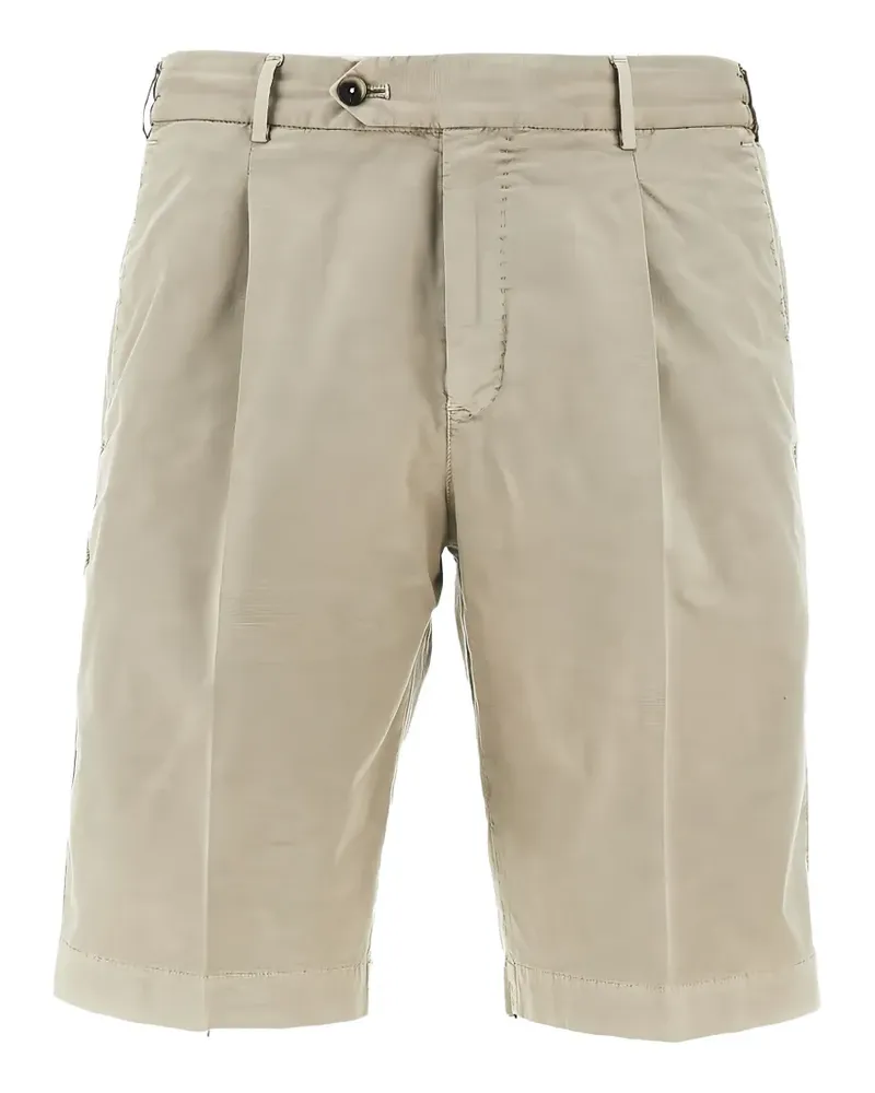 PT TORINO pleated bermuda - Nude Nude