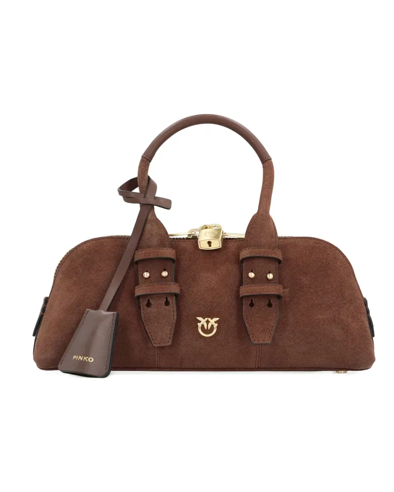 Pinko suede lock bowling bag - Braun Braun