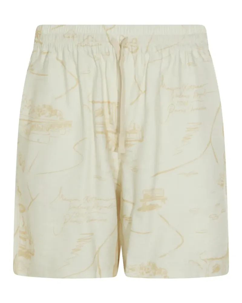 Kitsuné drawstring track shorts - Nude Nude