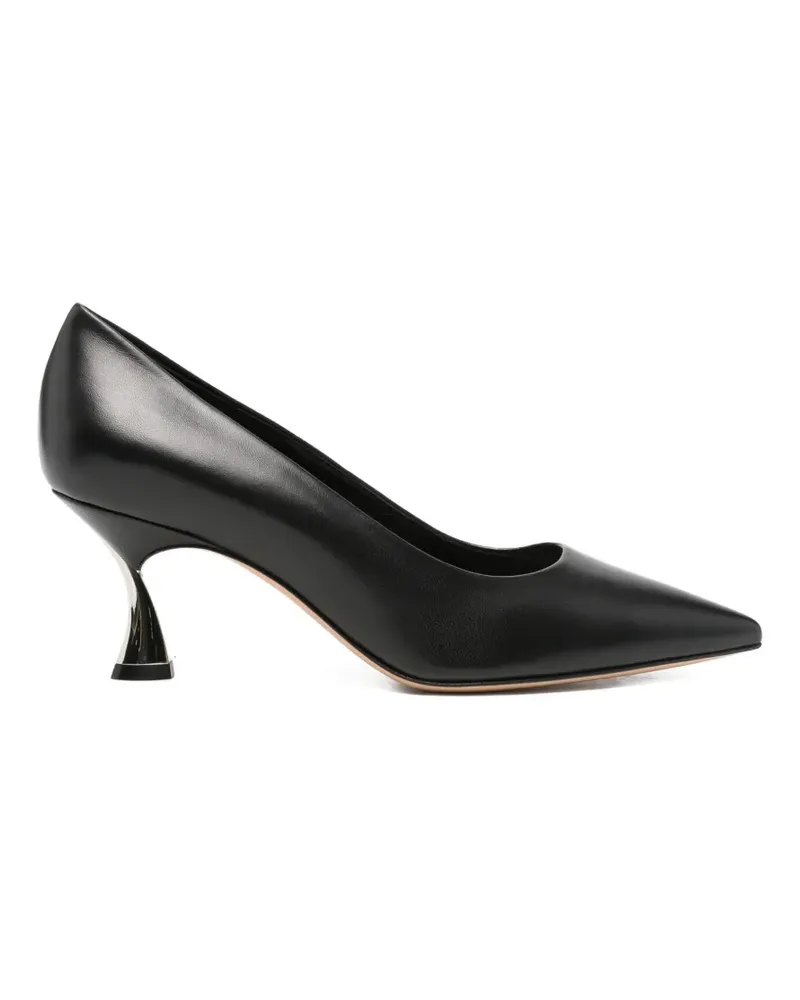 Casadei pointed-toe leather pumps - Schwarz Schwarz