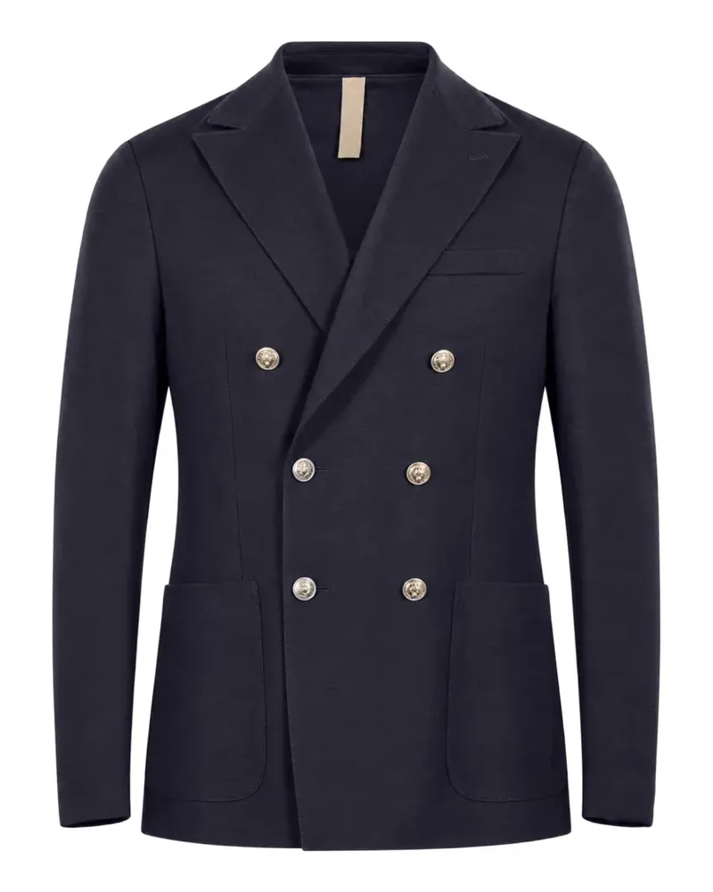 Eleventy double-breasted peak-lapel jacket - Blau Blau