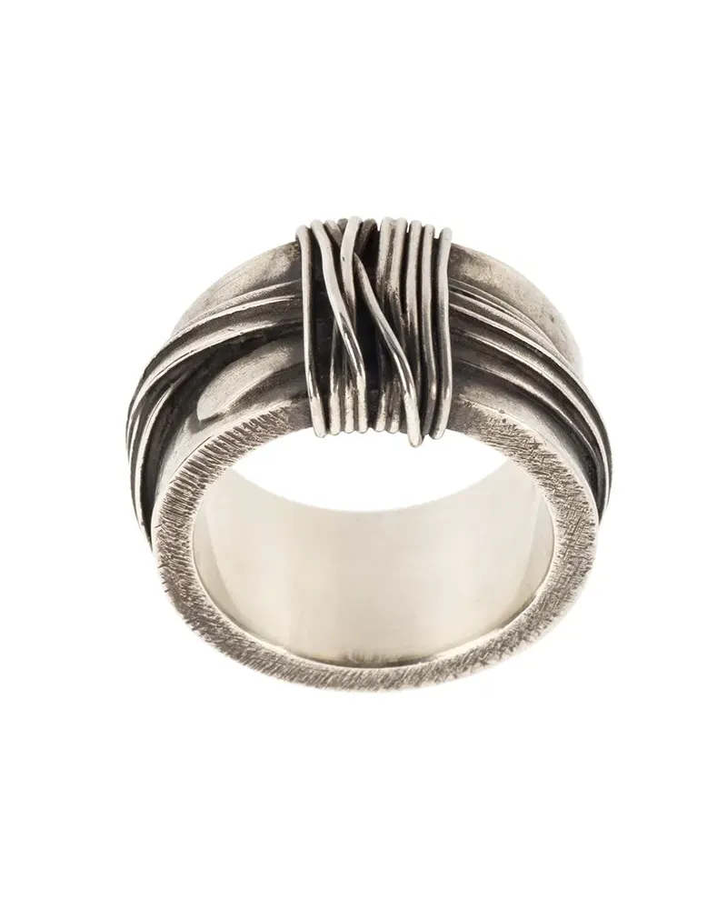 WERKSTATT:MÜNCHEN Tape' Silberring - Metallic Metallic