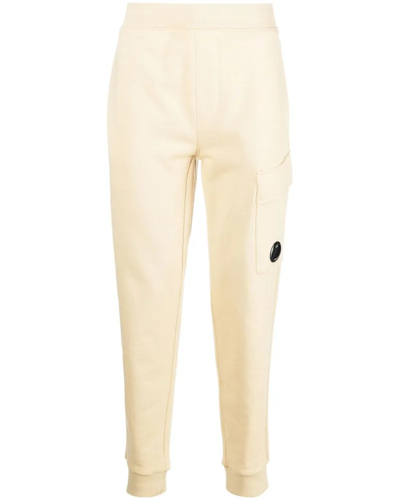 C.P. Company Jogginghose mit Logo-Schild - Nude Nude