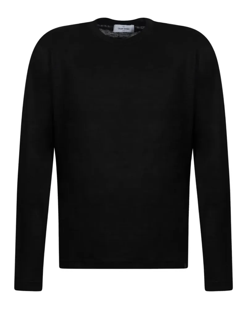 Gran Sasso long-sleeve T-shirt - Schwarz Schwarz