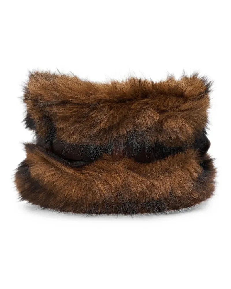 Andersson Bell Schal aus Faux Fur - Braun Braun