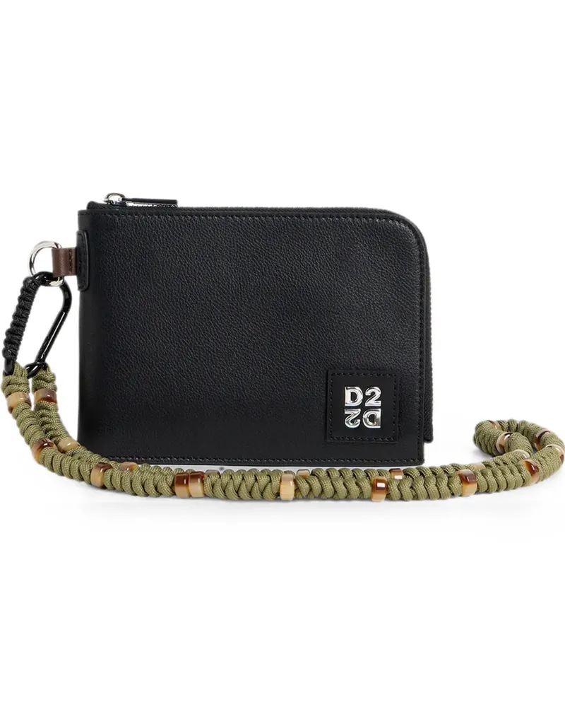 Dsquared2 D2 Upside-down Ledertasche - Schwarz Schwarz