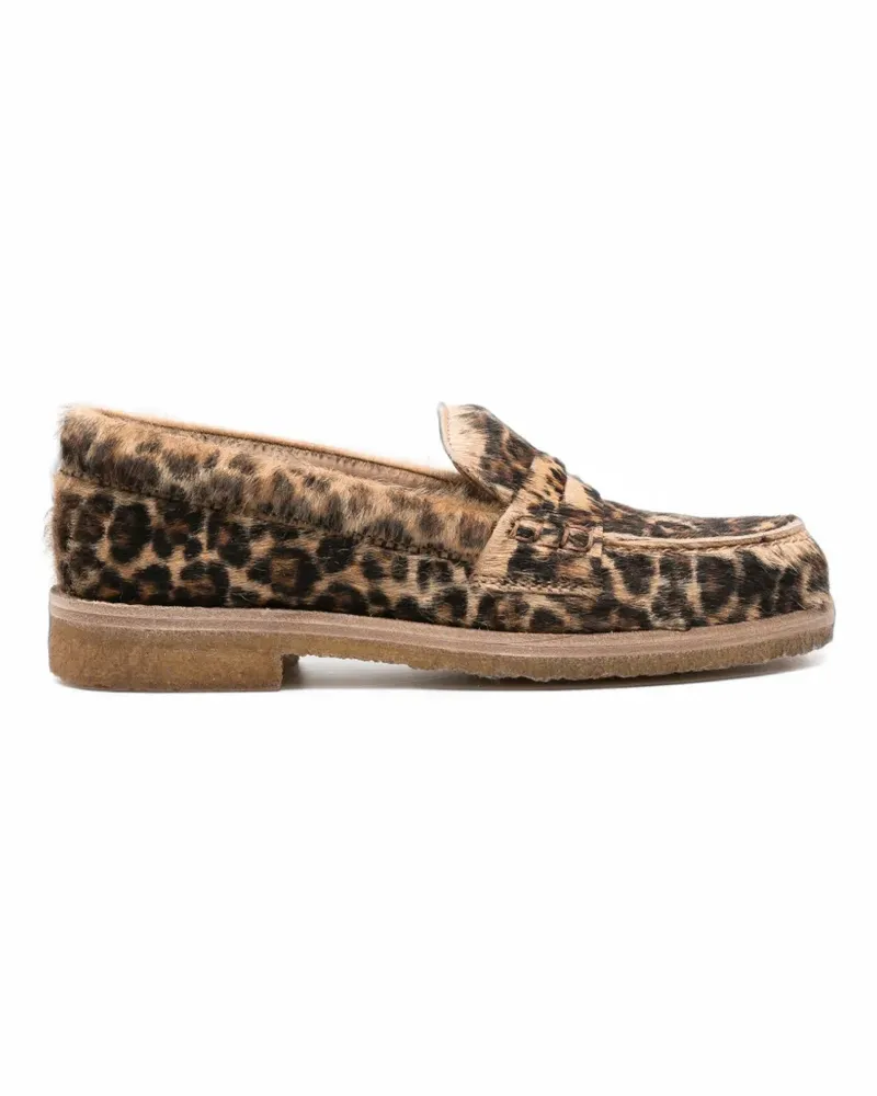 Golden Goose Jerry Loafer mit Leopardenprint - Braun Braun